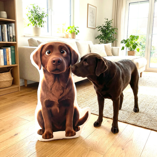 Personalisiertes Formkissen von deinem Hund im süßen 3D Animations-Stil - Formkissen