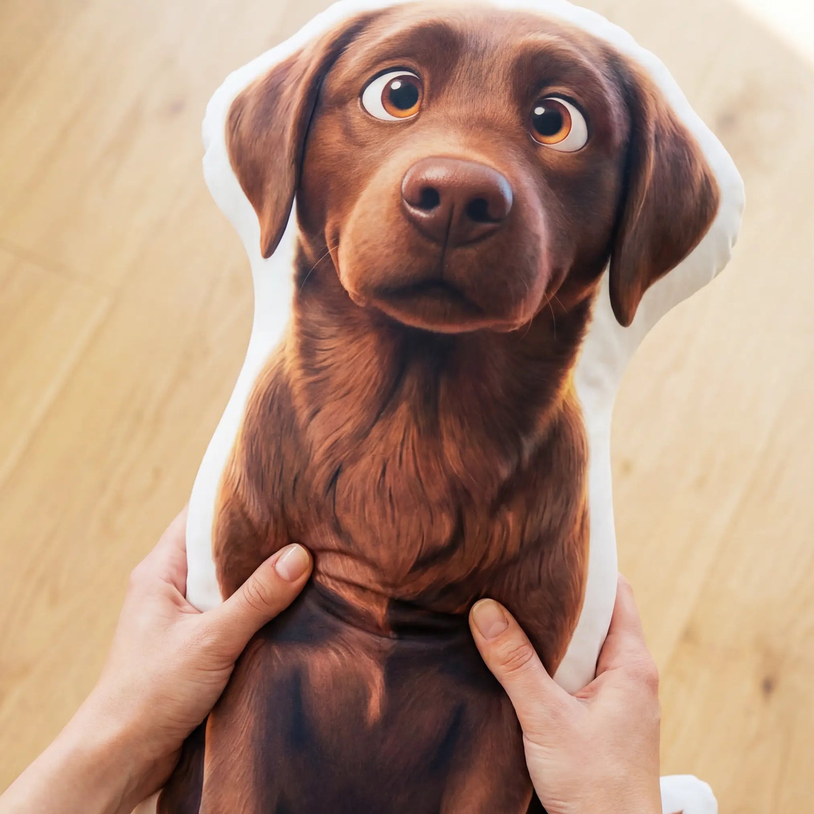 Personalisiertes Formkissen von deinem Hund im süßen 3D Animations-Stil - Formkissen